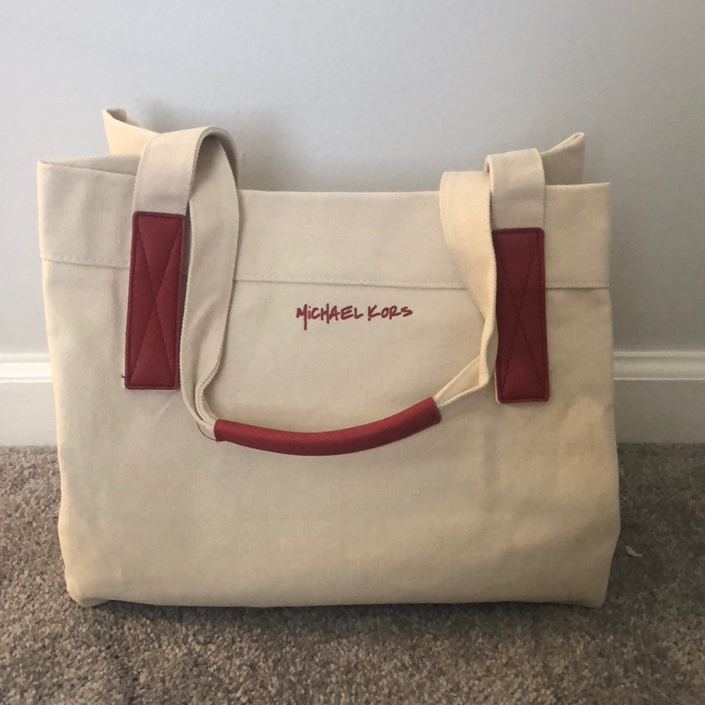 MICHAEL KORS canvas tote